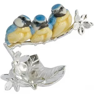 Arora Natures Realm Blue Tit Chicks Bird Figurine, Multicolour, One Size