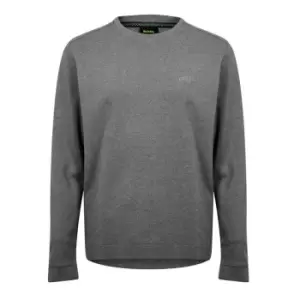 Boss Salbo Curved Sweater Mens - Grey