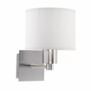 Lyon wall lamp, satin nickel, without lampshade