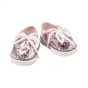 I'm a Girly Rose Gold Glitter Sneakers