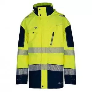 Beeswift DELTIC HI-VIS JACKET TWO-TONE Saturn Yellow N L BSDJTTSYNL