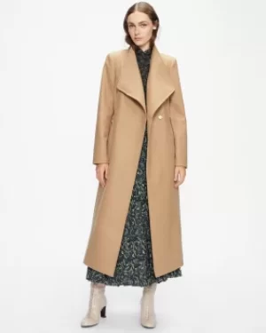 Long Length Wool Wrap Coat