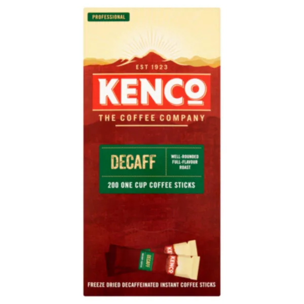 Kenco Decaffeinated Freeze Dried Coffee 1.8g x 200 Sticks