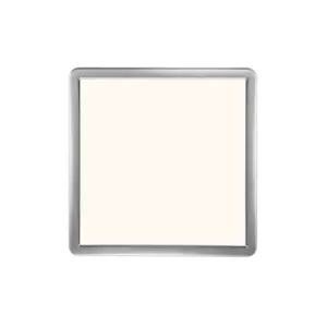 Oja Square 29cm LED Dimmable Panel Chrome, 3000/4000K