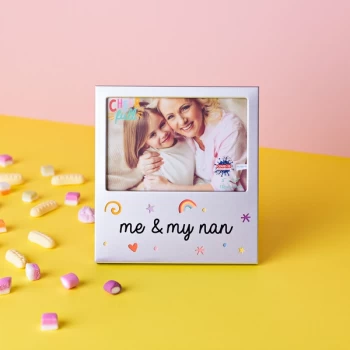 5" x 3.5" Cheerful Aluminium Photo Frame - Me & My Nan