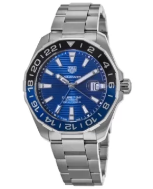 Tag Heuer Aquaracer 300M Automatic GMT Blue Dial Steel Mens Watch WAY201T.BA0927 WAY201T.BA0927