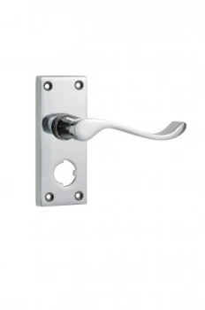 Wickes Monaco Victorian Scroll Privacy Door Handle - Chrome 1 Pair