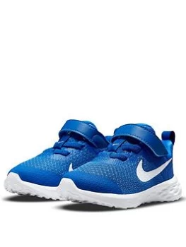 Nike Revolution 6 Infant Trainer - Blue/White , Blue/White, Size 5.5