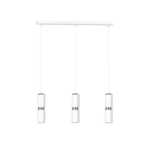 Modesto White Bar Pendant Ceiling Light 3x GU10