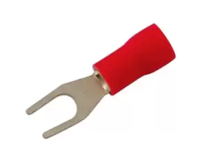 Fork Terminal 5.3mm Red Pk 100 Connect 30152