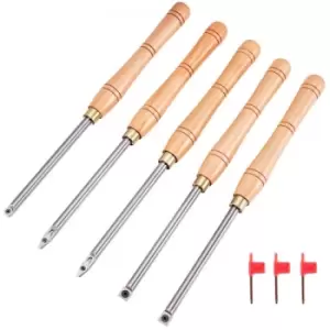 Wood Turning Tools for Lathe, Carbide Lathe Tools 5 PCS, Turning Lathe Chisels