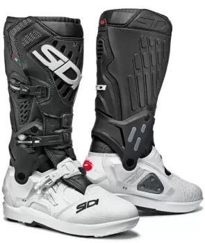 Sidi Atojo SRS Limited Edition Motocross Boots, black-white, Size 47, black-white, Size 47