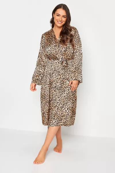 Printed Satin Robe