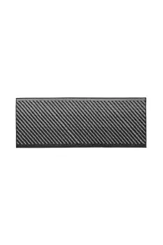 Stellar Machine Washable Latex Backed Runner Doormat, 57x150cm, Black