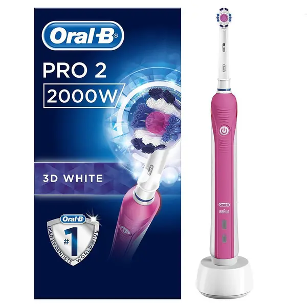 Oral B Pro 2 2000 3D White Pink Electric Toothbrush