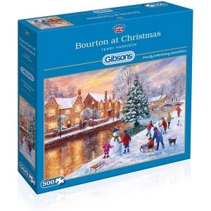 Gibsons Bourton at Christmas Jigsaw Puzzle - 500 Piece