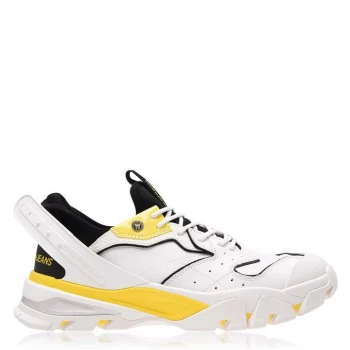 Calvin Klein Jeans Calador Low Top Trainers - White/Yellow