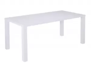 LPD Monroe Puro 120cm White High Gloss Dining Table Flat Packed