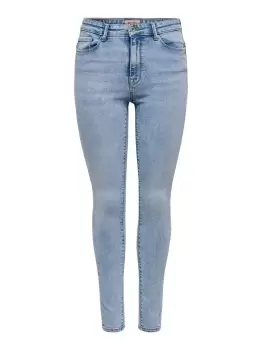 ONLY Onlpaola Life Hw Ankle Skinny Fit Jeans Women Blue