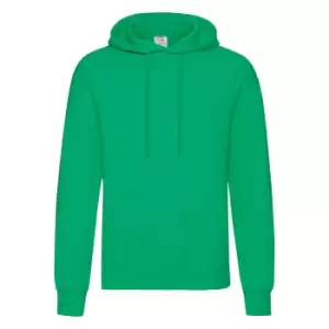 Fruit Of The Loom Mens Hooded Sweatshirt / Hoodie (XL) (Kelly Green)