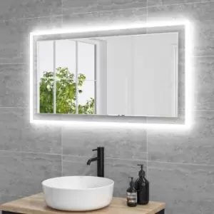 Rectangular Double Border LED Bathroom Mirror 1000x600mm - Izar