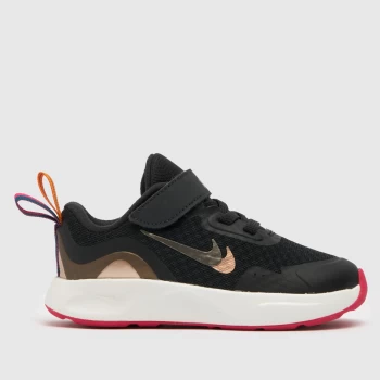 Nike Black & Gold Wearallday Se Girls Toddler Trainers