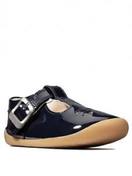 Clarks Roamer Star Pre Walker Shoes - Navy