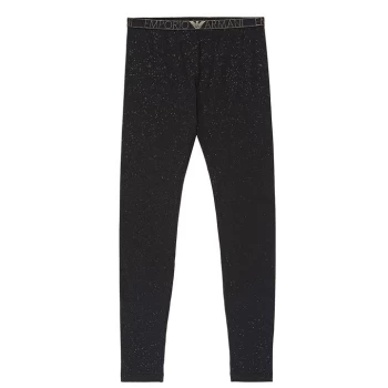 Emporio Armani Knitted Leggings Black Size L Women