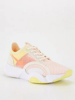 Nike SuperRep Go - White/Orange, White/Orange, Size 5, Women