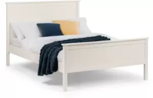 Julian Bowen Maine 4ft6 Double Surf White Wooden Bed Frame