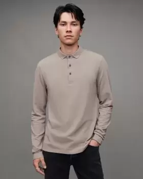 AllSaints Reform Long Sleeve Polo Shirt