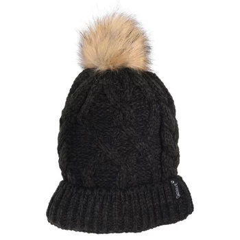 Gelert Twist Pom Beanie Ladies - Grey