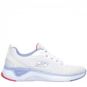 Skechers Solar Fuse CV Trainers Ladies - White/Blue