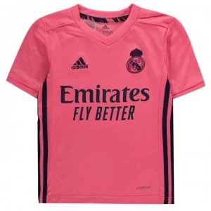 adidas Real Madrid Away Shirt 2020 2021 Junior - Pink