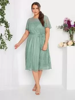 Yours Lace Dress, Green, Size 26-28, Women