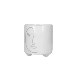 Abstract Face Planter, Dolomite, White / Grey