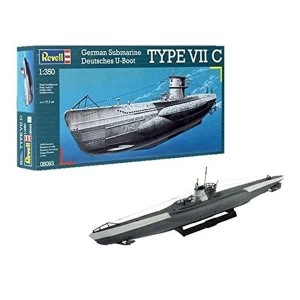 German Submarine Type VII C 1:350 Revell Model Kit