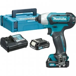 Makita TD110 10.8v Cordless CXT Impact Driver 2 x 2ah Li ion Charger Case