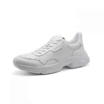 Calvin Klein Demos Top Lace Up Trainers - White