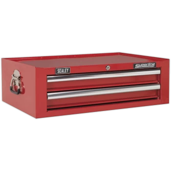 Sealey Superline Pro 2 Drawer Mid Tool Chest Red