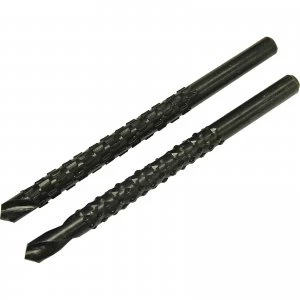 Faithfull 2 Piece Wood Rasp and Metal File Saw Drill Bit Set