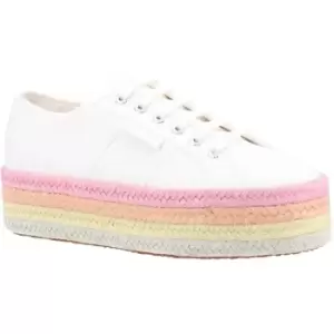 Superga 2790 Multi-colour Rope Shoe Female White/Candy Multi-colour UK Size 3