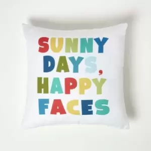 Sunny Days Outdoor Cushion 45 x 45cm - Multi Colour - Homescapes