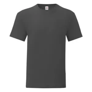 Fruit Of The Loom Mens Iconic T-Shirt (S) (Light Graphite Grey)