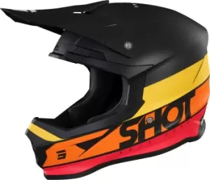 Shot Furious Story Motocross Helmet, black-orange Size M black-orange, Size M