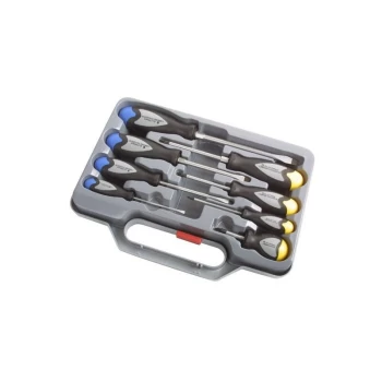 Screwdriver Set - Flat & Pozidrive - 8 Piece - 3041 - Laser