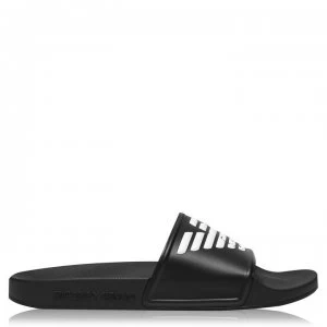 Emporio Armani Eagle Sliders Black Size 10 Men