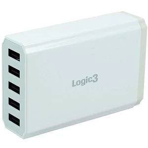 Logic3 Hi-Power 5-Port Portable USB Smart Charger