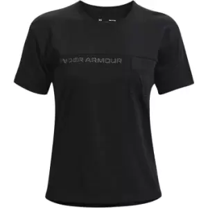 Under Armour Pocket Graphic T Shirt Womens - Black