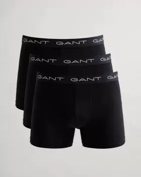 GANT Men 3 Pack Boxer Briefs (M) Black